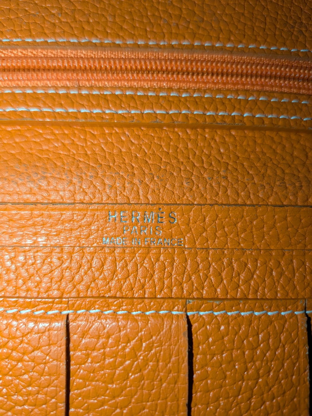 Hermes Bearn Long Leather Wallet. Authentic. B Condition. Beautiful Wallet.